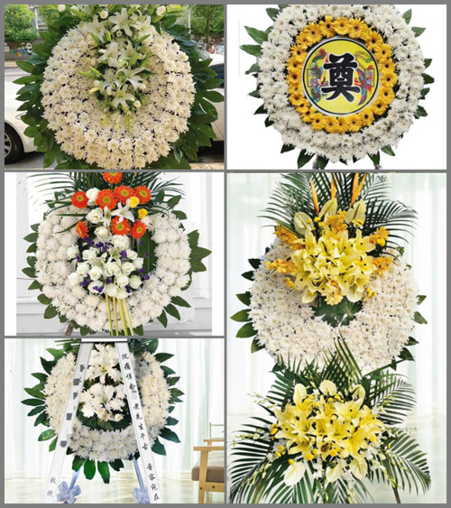 广东梅州市丰顺县汤南镇汤光村花圈速递